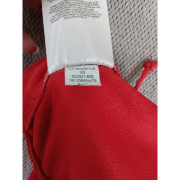 Nike Dri-fit Rivalry Warm Up Pant Womens X-Small Red/White Snap Leg Performance - Picture 8 of 16